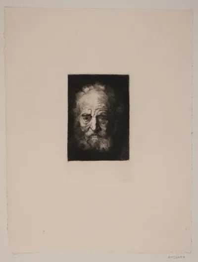 Oldingehoved. Studie efter Rembrandt