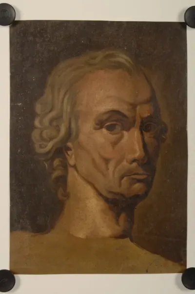 Olieverfschilderij van portret van een man