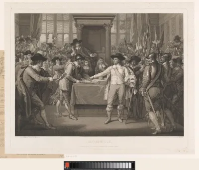 Oliver Cromwell dissolving the long Parliament