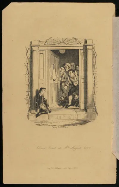 Oliver Twist at Mrs. Maylie's Door