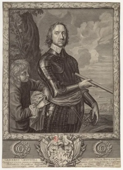 Oliverius Cromwell exercituum Angliae Reipublicae dux generalis [...] P. Lombart sculpsit