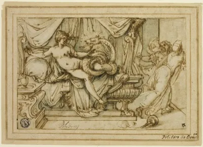 Olympias, Mother of Alexander, Visited by Zeus in the Guise of a Serpent