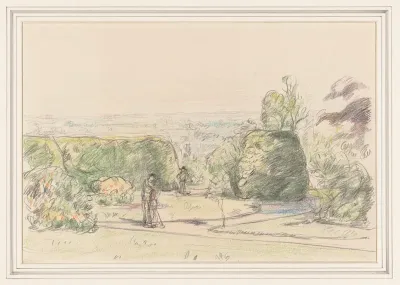 Omhelzend paar in een park
