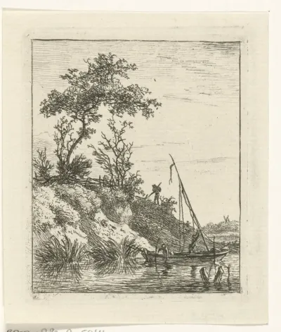 Omhoog zetten van de mast