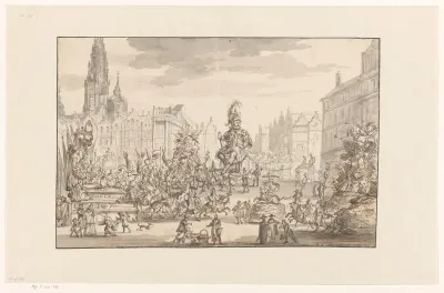 Ommegang op de Meirplaats te Antwerpen, 1684-1685