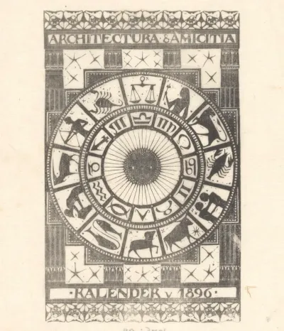 Omslag kalender 1896