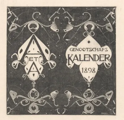 Omslag kalender Architectura et Amicitia