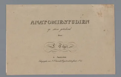 Omslag met serie anatomische voorstellingen