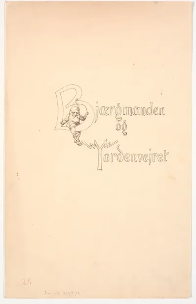 Omslag til eventyret "Bjergmanden og Tordenvejret"