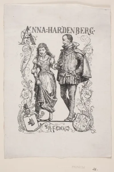 Omslag til H. F. Ewald, "Anna Hardenberg"