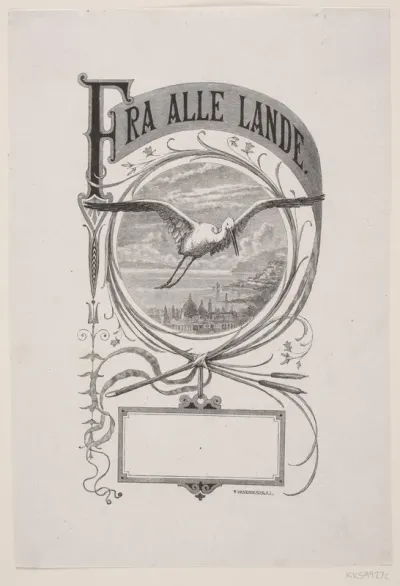 Omslag (?) til tidsskriftet "Fra alle Lande"