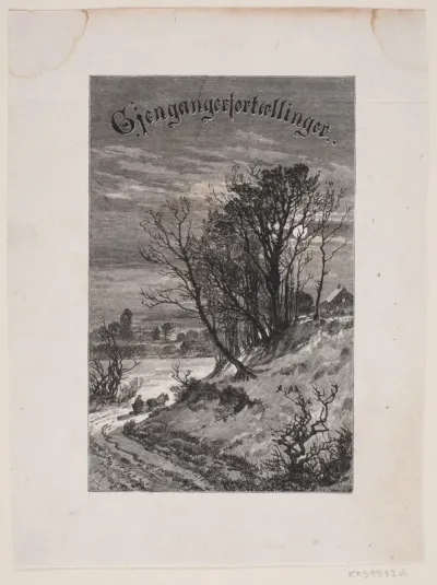 Omslag til Vilhelm Bergsøe, "Gjengangerfortællinger"