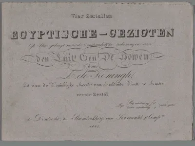Omslag voor: Egyptische-Gezigten eerste zestal