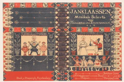 Omslag voor: Hendrika van Tussenbroek, Jan Klaassen; Muziekale Scherts