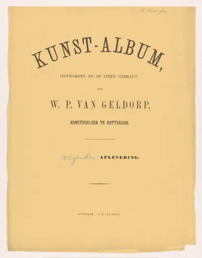 Omslag voor: Kunst-Album door W. P. van Geldorp