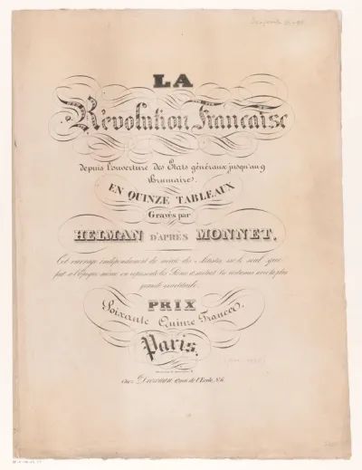 Omslag voor: La Révolution Française