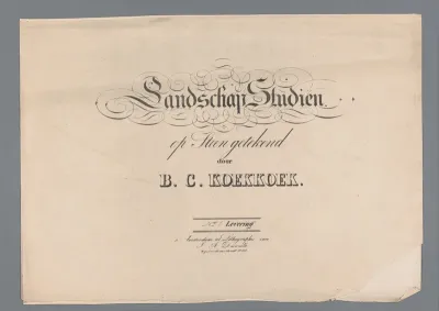 Omslag voor Landschap Studiën eerste levering