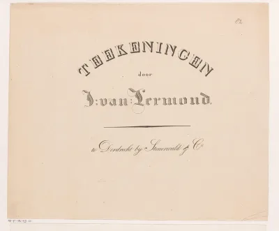 Omslag voor: Teekeningen door J. van Lexmond
