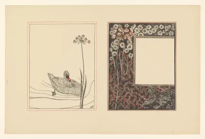 Omslag voor: Theo van Hoytema, Het leelijke jonge eendje, 1893