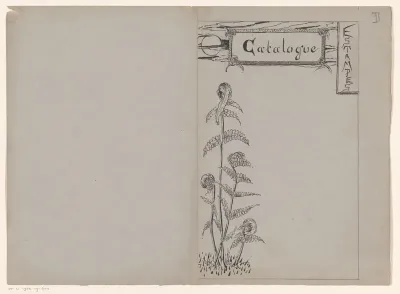 Omslagontwerp voor: Catalogue Estampes