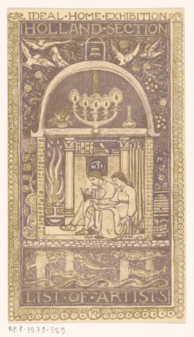Omslagontwerp voor: Catalogus van de Ideal Home Exhibition, 1912