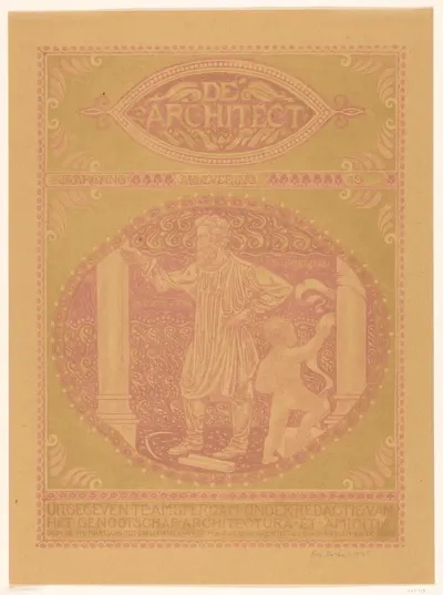 Omslagontwerp voor: De Architect, 1911