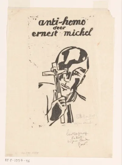 Omslagontwerp voor: Ernest Michel, Anti-homo, 1929