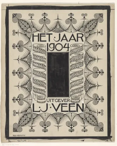 Omslagontwerp voor: Het jaar 1904