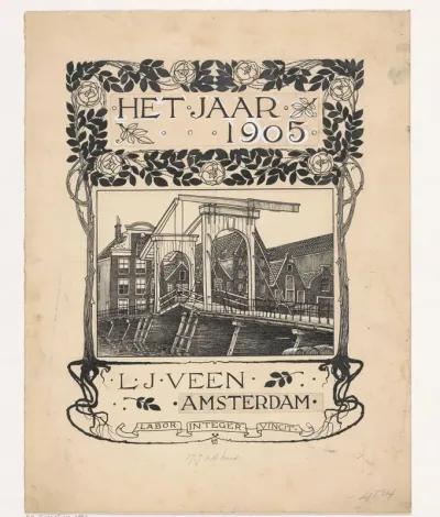 Omslagontwerp voor: Het jaar 1905