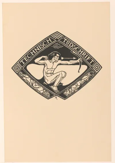 Omslagontwerp voor: Technisch Tijdschrift, 1914