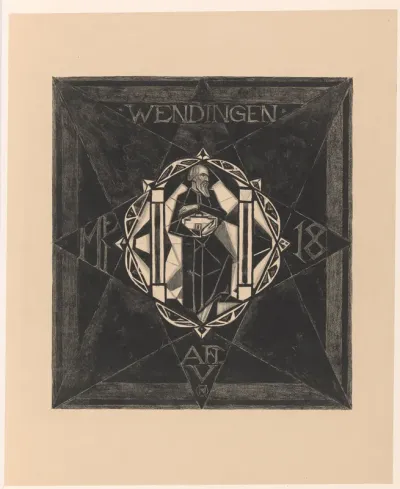 Omslagontwerp voor: Wendingen, 1918