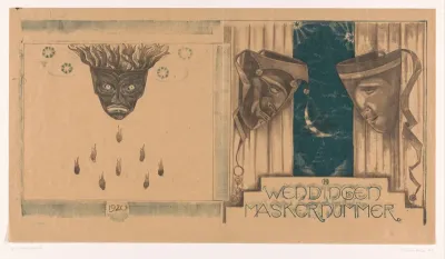 Omslagontwerp voor: Wendingen, Maskernummer, 1920