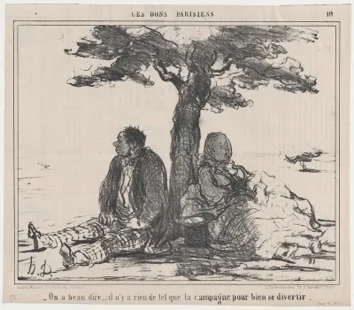 On a beau dire..., from Ces Bons Parisiens, published in Le Charivari, September 4, 1857