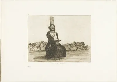 On account of a knife, plate 34 from The Disasters of War