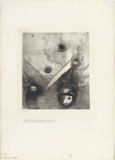 On the Backdrop of Our Nights God with His Knowing Finger Traces a Multiform Implacable Nightmare, plate 6 of 9