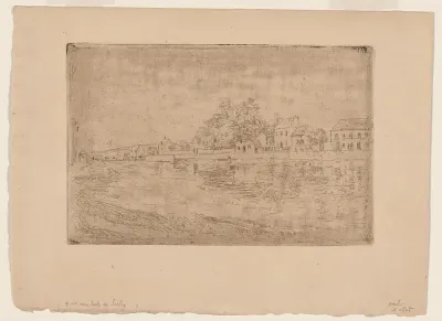 On the Banks of the Loing: Houses by the Water