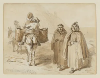 "On the Corniche Road," an early idea for "Sketches Abroad with Pen and Pencil"