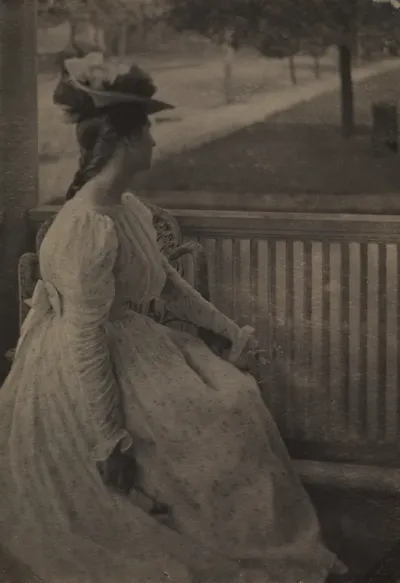 On the Porch (Julia Hall McCune)