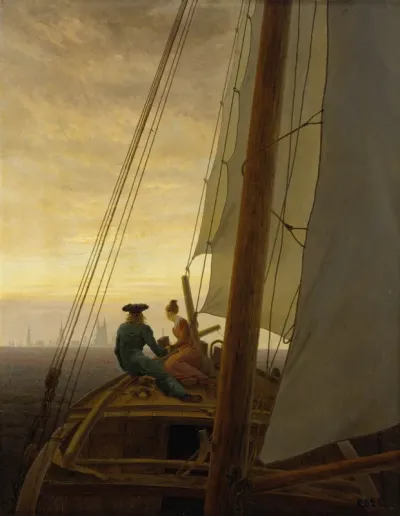 On the sailing boat