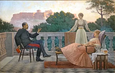 On the terrace