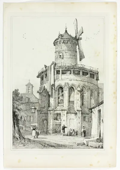 On the Walls, Cologne, from Facsimiles of Sketches made in Flanders and Germany