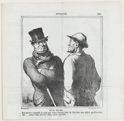Once more the horsemeat amateurs, from 'News of the day,' published in Le Charivari, April 10, 1865
