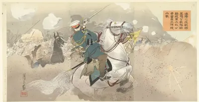 Ondanks de onlogische strategie van generaal Kuropatkin bij de slag van Shaho en de verpletterende nederlaag van zijn leger, vecht hij dapper door.
