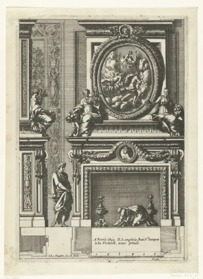 Onderboezem met ovaal schilderij