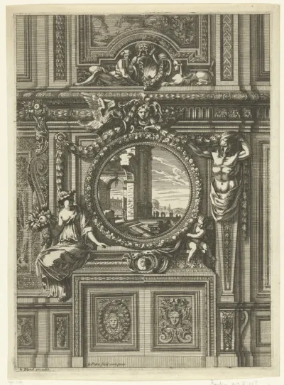 Onderboezem met rond schilderij