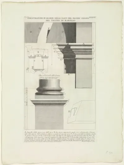 Onderdelen van het Theater van Marcellus te Rome
