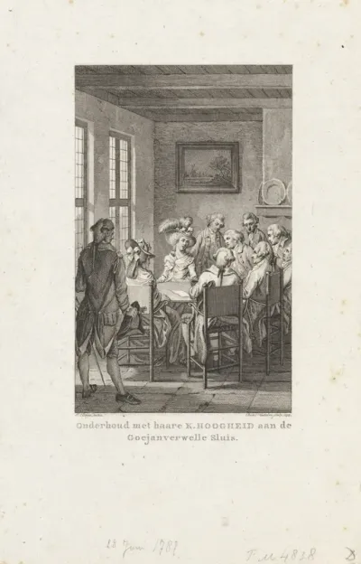 Onderhoud met de prinses te Goejanverwellesluis, 1787