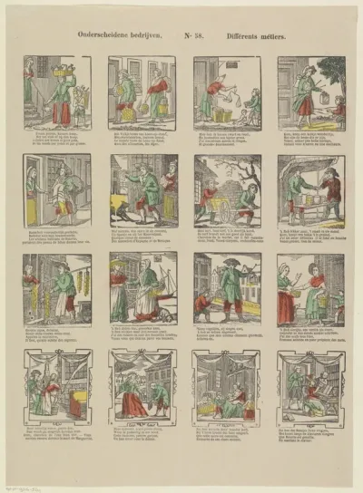 Onderscheidene bedrijven / Différents métiers