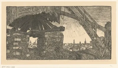 Onderstuk van een korenmolen in Brugge