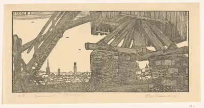 Onderstuk van een korenmolen in Brugge